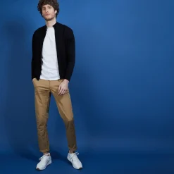 Maison Montagut Gilet Zippe En Laine Merinos - Bastian><noscript><img width=