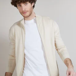 Maison Montagut Gilet Zippe En Laine Merinos - Bastian><noscript><img width=