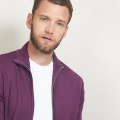 Maison Montagut Gilet Zippe En Laine Merinos - Bastian><noscript><img width=