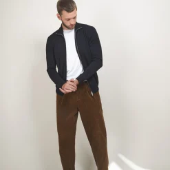 Maison Montagut Gilet Zippe En Laine Merinos - Bastian><noscript><img width=