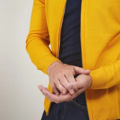 Maison Montagut Gilet Zippe En Laine Merinos - Bastian><noscript><img width=