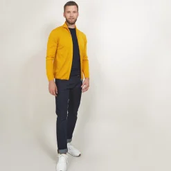 Maison Montagut Gilet Zippe En Laine Merinos - Bastian><noscript><img width=