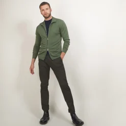 Maison Montagut Gilet Zippe En Laine Merinos - Bastian><noscript><img width=