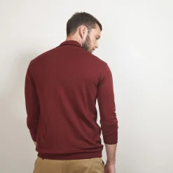 Maison Montagut Gilet Zippe En Laine Merinos - Bastian><noscript><img width=