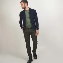 Maison Montagut Gilet Zippe En Laine Merinos - Bastian><noscript><img width=