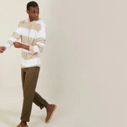 Maison Montagut Hoodie Bicolore En Lin Flamme - Philip>Homme Pulls