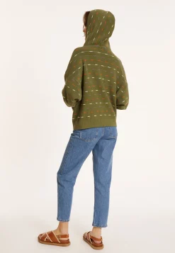 Maison Montagut Hoodie En Coton Bio Col Tunisien - Melanie><noscript><img width=