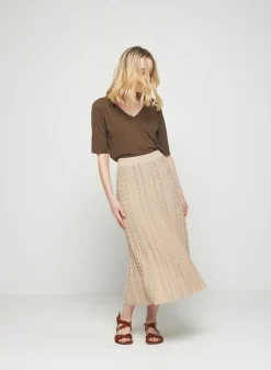 Maison Montagut Jupe Longue En Coton Bio - Sixtine><noscript><img width=