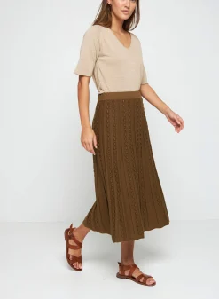 Maison Montagut Jupe Longue En Coton Bio - Sixtine><noscript><img width=