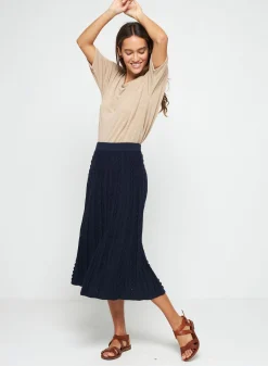 Maison Montagut Jupe Longue En Coton Bio - Sixtine><noscript><img width=