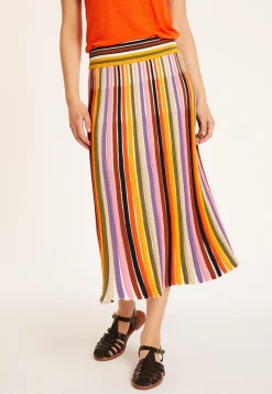 Maison Montagut Jupe Plissee En Coton Bio - Merle><noscript><img width=