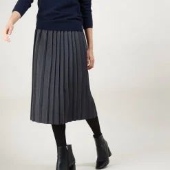 Maison Montagut Jupe Plissee En Laine - Faustina><noscript><img width=