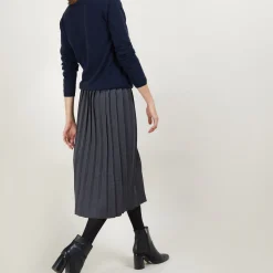Maison Montagut Jupe Plissee En Laine - Faustina><noscript><img width=