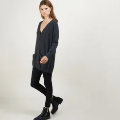 Maison Montagut Long Cardigan A Poches En Cachemire - Blush><noscript><img width=