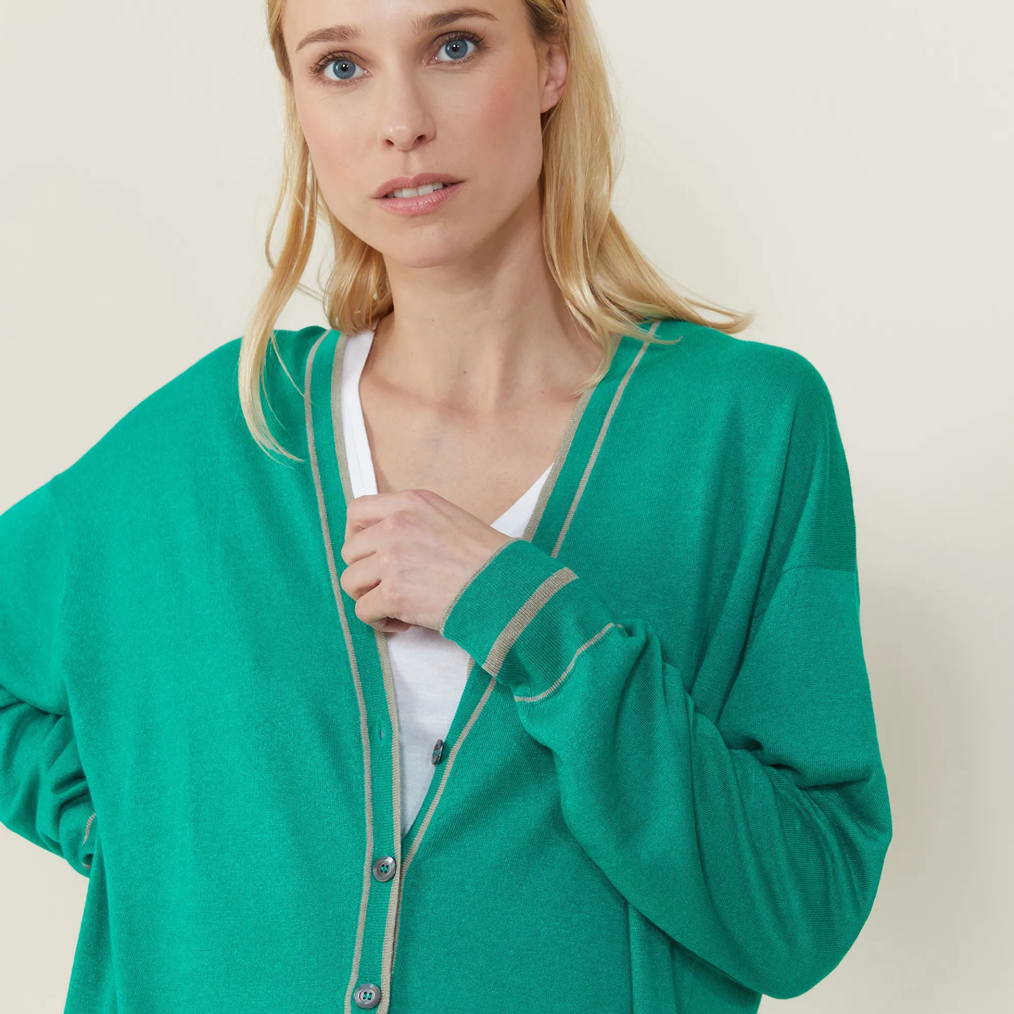 Maison Montagut Long Cardigan En Lin Cachemire - Narcissa>Femme Vestes Et Gilets