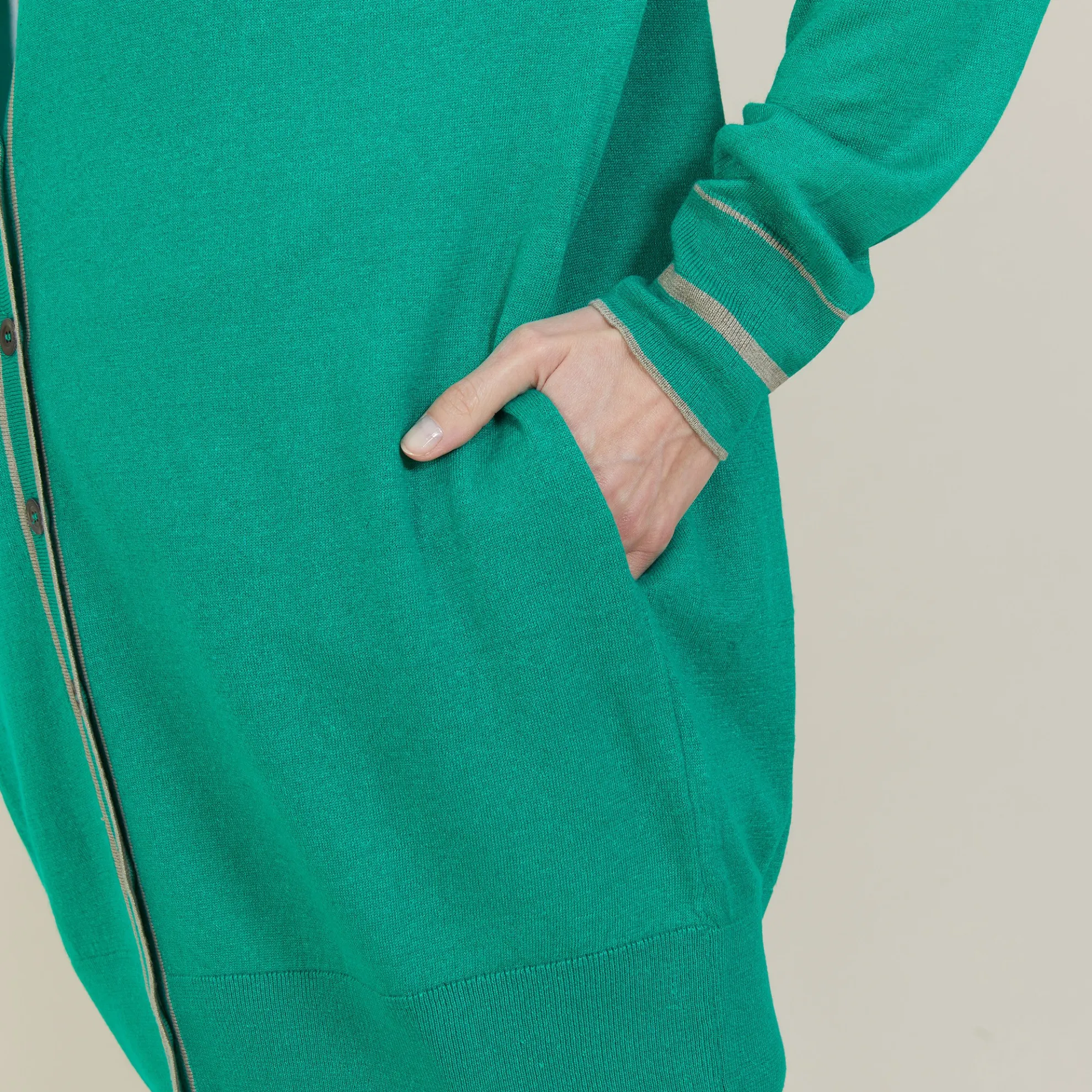 Maison Montagut Long Cardigan En Lin Cachemire - Narcissa>Femme Vestes Et Gilets