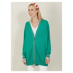 Maison Montagut Long Cardigan En Lin Cachemire - Narcissa><noscript><img width=