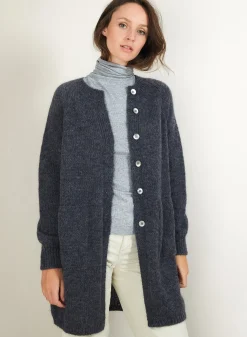 Maison Montagut Long Gilet A Poches En Mohair - Gaya>Femme Vestes Et Gilets