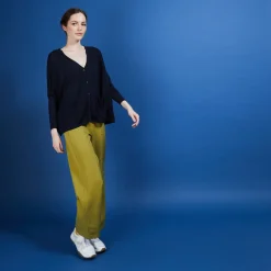 Maison Montagut Long Gilet En Lin - Ballon><noscript><img width=