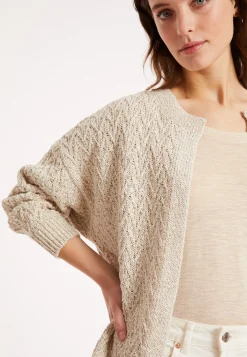 Maison Montagut Long Gilet Ouvert En Coton Et Lin - Polenia><noscript><img width=