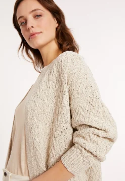 Maison Montagut Long Gilet Ouvert En Coton Et Lin - Polenia><noscript><img width=