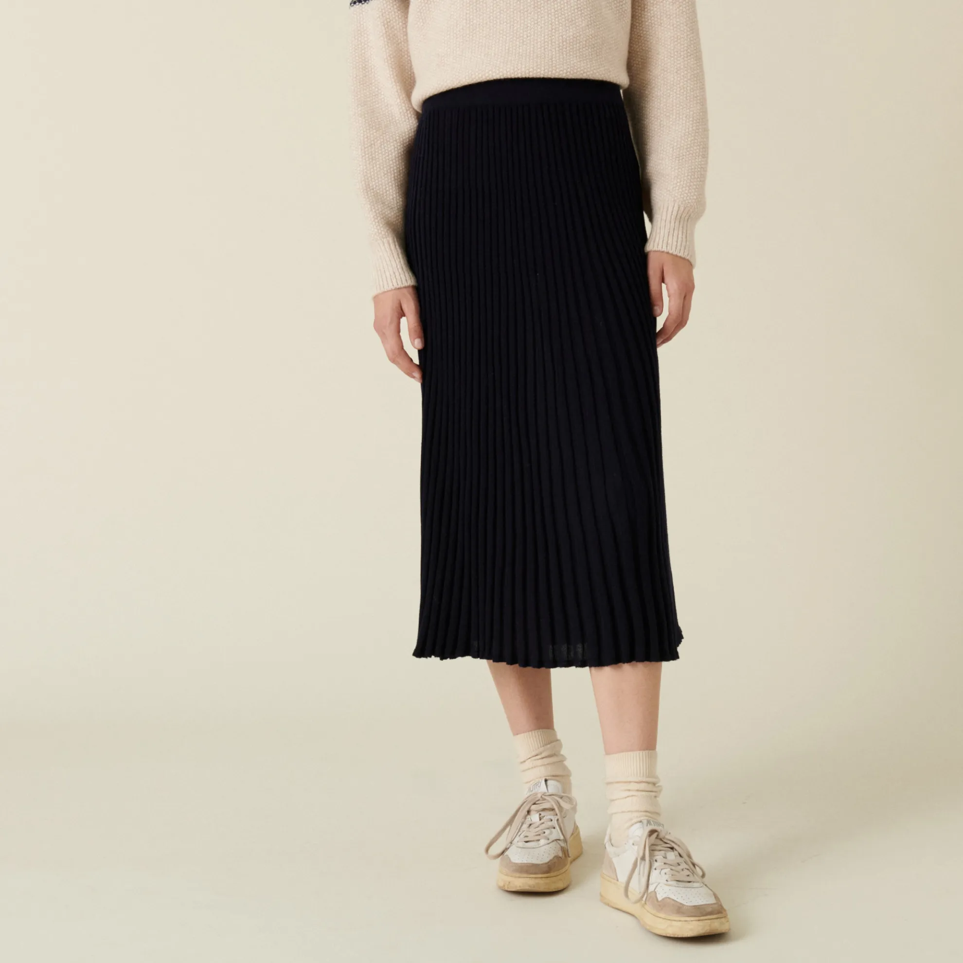 Maison Montagut Longue Jupe Fluide En Laine Merinos - Caeline>Femme Jupes