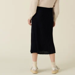 Maison Montagut Longue Jupe Fluide En Laine Merinos - Caeline><noscript><img width=