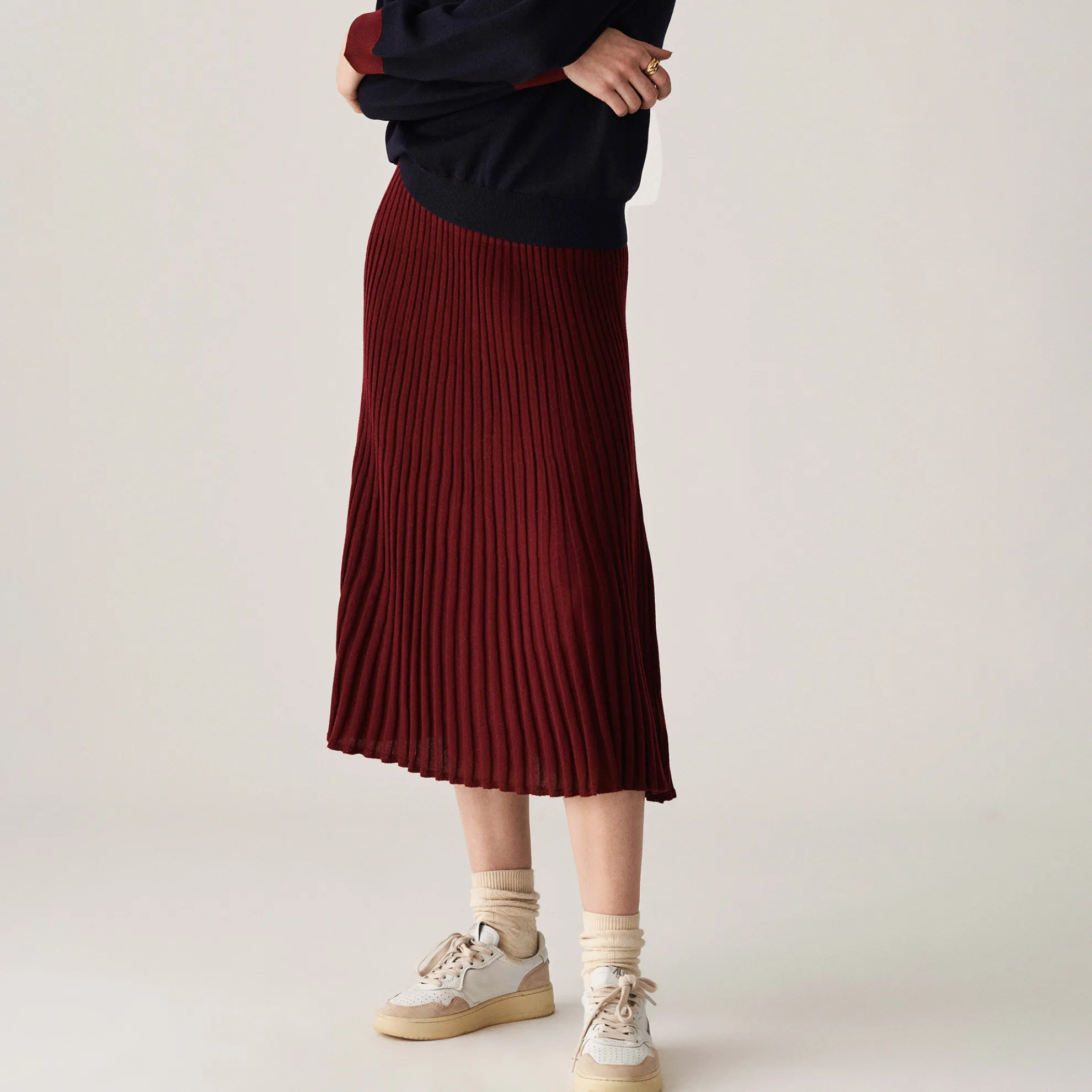 Maison Montagut Longue Jupe Fluide En Laine Merinos - Caeline>Femme Jupes