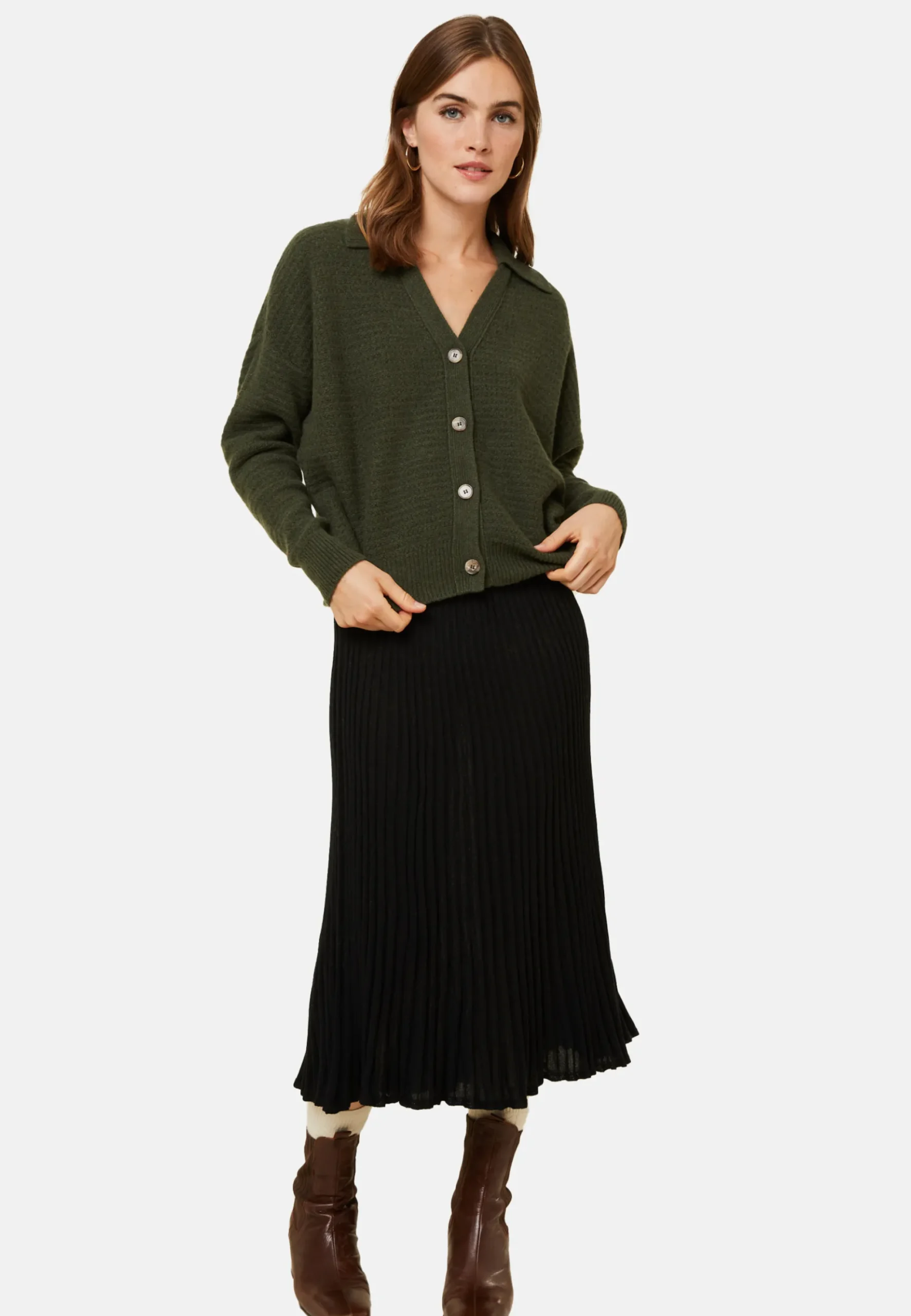 Maison Montagut Longue Jupe Fluide En Laine Merinos - Caeline>Femme Jupes