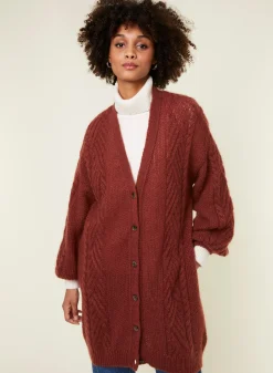 Maison Montagut Manteau Boutonne En Mohair Manches Ballon - Galilee><noscript><img width=