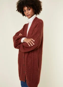 Maison Montagut Manteau Boutonne En Mohair Manches Ballon - Galilee><noscript><img width=