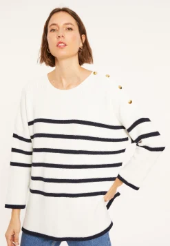 Maison Montagut Mariniere Oversize En Coton Bio - Mevo><noscript><img width=