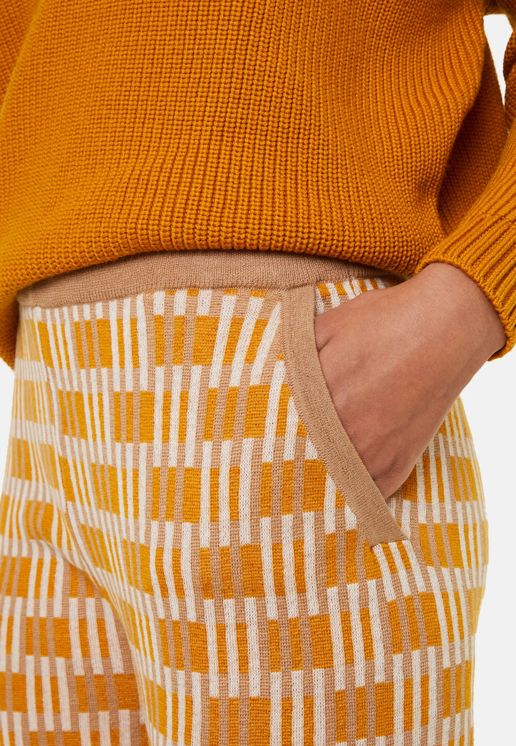 Maison Montagut Pantalon A Motifs En Laine Merinos - Gill>Femme Pantalons