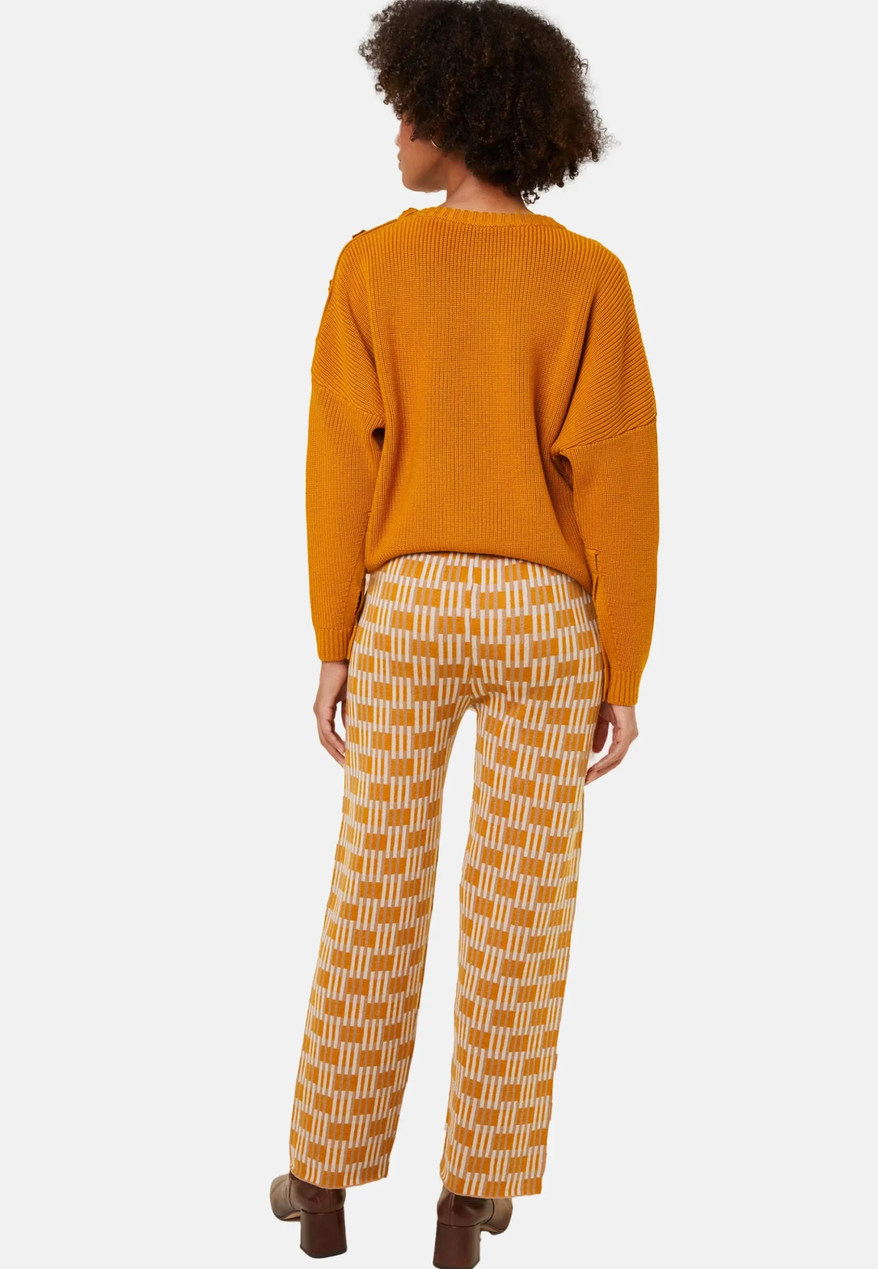 Maison Montagut Pantalon A Motifs En Laine Merinos - Gill>Femme Pantalons