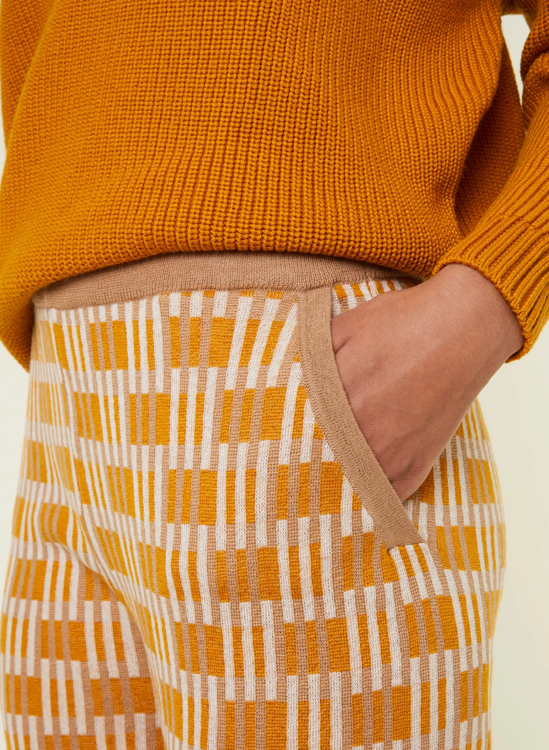 Maison Montagut Pantalon A Motifs En Laine Merinos - Gill>Femme Pantalons