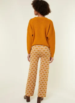 Maison Montagut Pantalon A Motifs En Laine Merinos - Gill><noscript><img width=