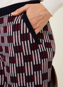 Maison Montagut Pantalon A Motifs En Laine Merinos - Gill><noscript><img width=