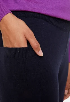 Maison Montagut Pantalon A Poches En Laine Merinos - Gaetane><noscript><img width=