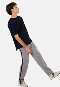 Maison Montagut Pantalon A Poches En Laine Merinos Et Fil Lumiere - Franck><noscript><img width=