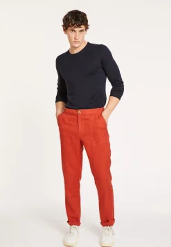 Maison Montagut Pantalon A Poches En Lin - Dimitri><noscript><img width=