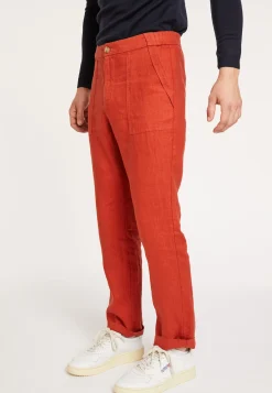 Maison Montagut Pantalon A Poches En Lin - Dimitri><noscript><img width=