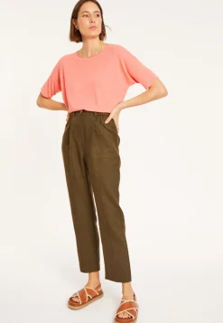 Maison Montagut Pantalon A Poches En Lin - Victoire><noscript><img width=