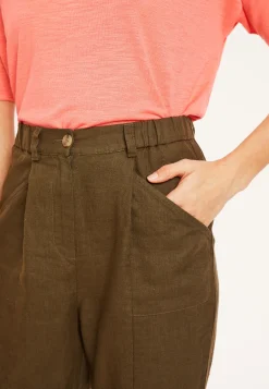 Maison Montagut Pantalon A Poches En Lin - Victoire><noscript><img width=