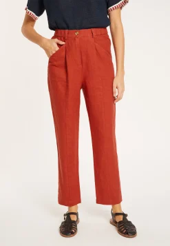 Maison Montagut Pantalon A Poches En Lin - Victoire><noscript><img width=