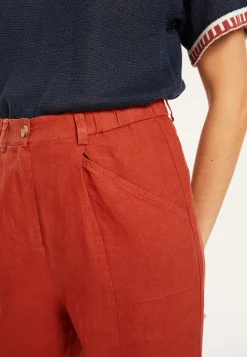 Maison Montagut Pantalon A Poches En Lin - Victoire><noscript><img width=