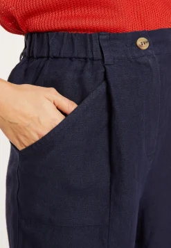 Maison Montagut Pantalon A Poches En Lin - Victoire><noscript><img width=