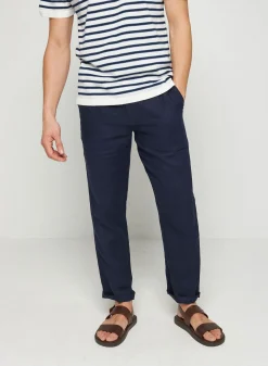 Maison Montagut Pantalon Casual En Lin - Rolland><noscript><img width=