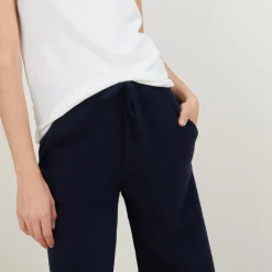 Maison Montagut Pantalon Droit En Cachemire Et Laine Melange - Gessy><noscript><img width=