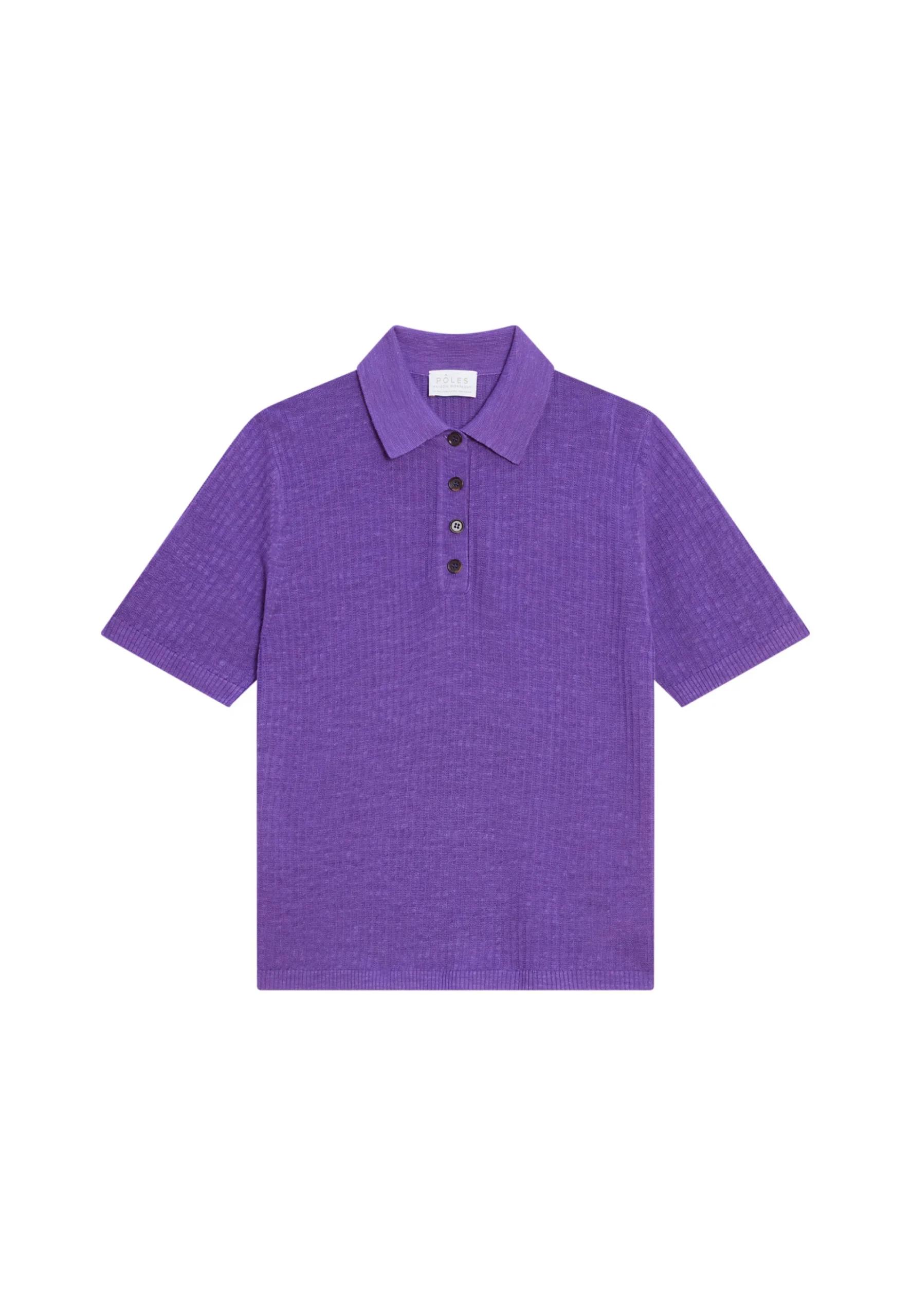 Maison Montagut Polo A Cotes En Lin Flamme - Petunia>Femme T-Shirts