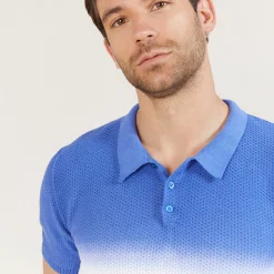 Maison Montagut Polo Degrade En Coton Et Lin - Django><noscript><img width=